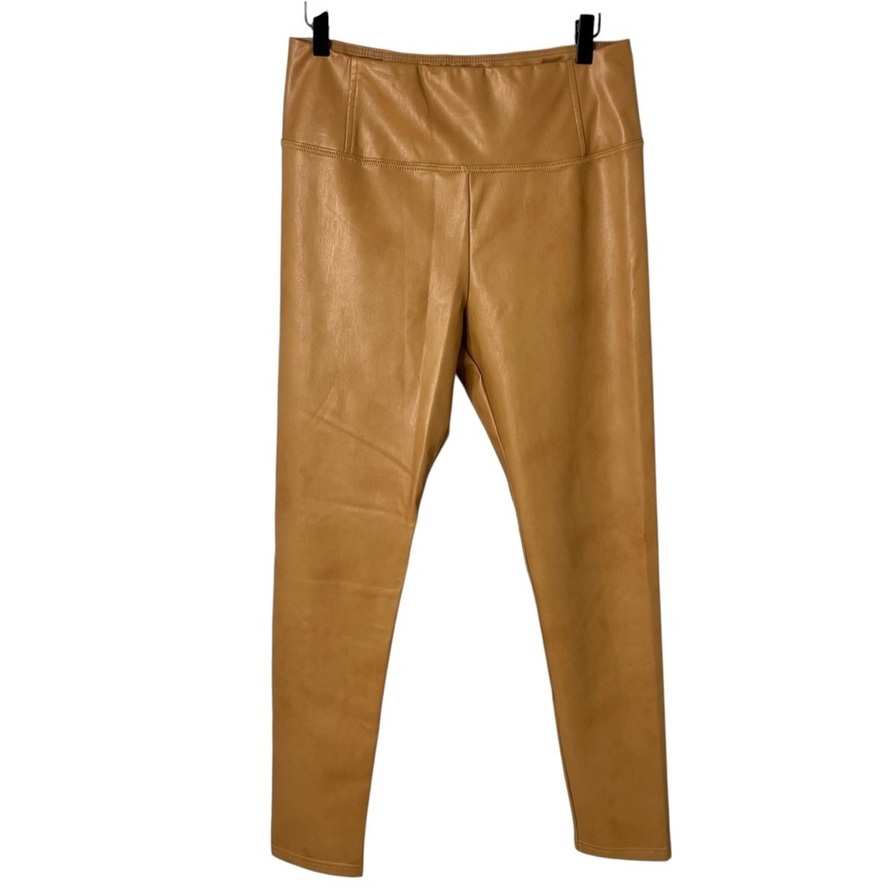 Avec Les Filles Faux Leather Leggings Size Large Biscotti Style 80156 - Picture 3 of 8